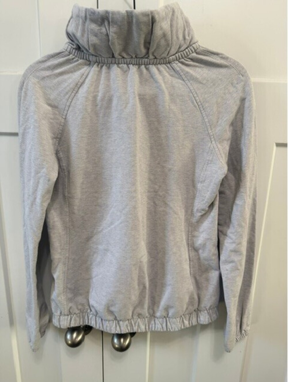 Lululemon after all pullover-heathered gray cool breeze cowl neck size 4 - Picture 8 of 9